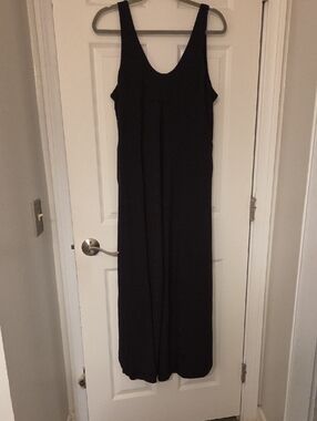 Black Women's Sleeveless Maxi Dress